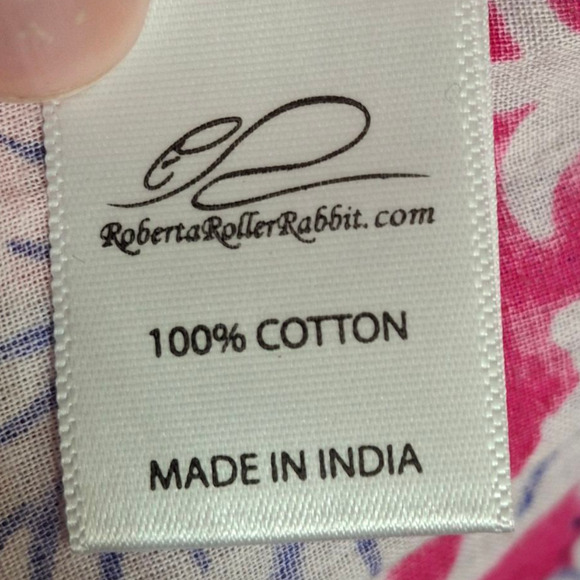 Roberta Roller Rabbit Embroidered Kurta Tunic Mini Dress size S - Picture 7 of 7